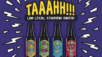Poster mit verschiedenen Biersorten, die in der Archipelago Brewery verkauft werden