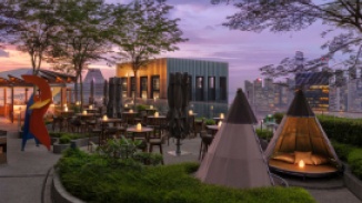 Rennen über der Stadt