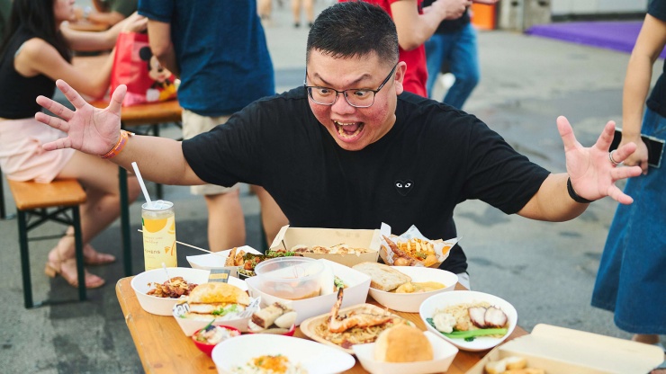 Einheimische Speisen beim Singapore Food Festival 2019