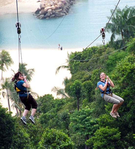 Outdoor-Nervenkitzel in Sentosa