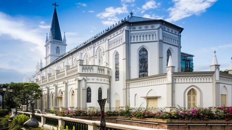 Außenansicht der CHIJMES-Halle