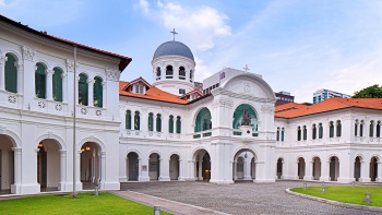 Die Außenansicht des Singapore Art Museums