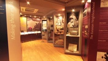Ausstellungsobjekt im Eurasian Heritage Centre, Singapur