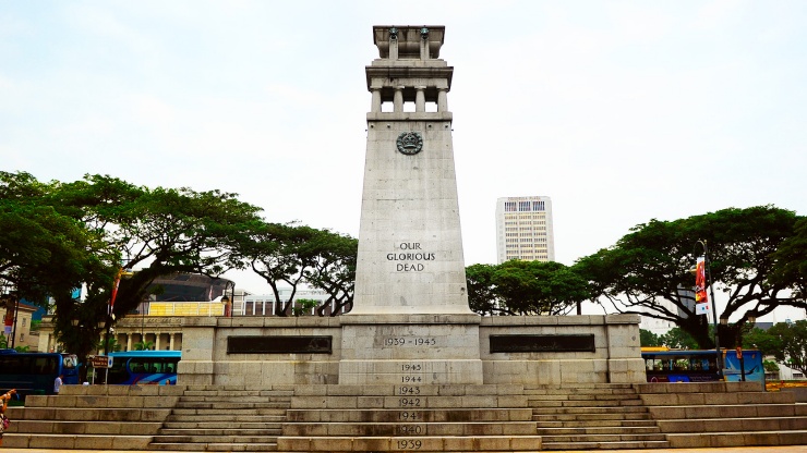 Weitwinkelaufnahme des Kenotaph-Monuments