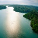 Luftbild des MacRitchie Reservoirs