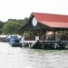 Weitwinkelaufnahme des Bootsanlegers in Pulau Ubin