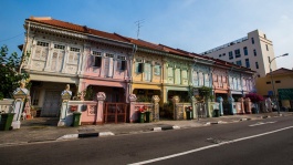 Farbenfrohe Häuser in der Joo Chiat Road