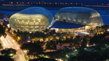 Luftansicht von Esplanade – Theatres on the Bay