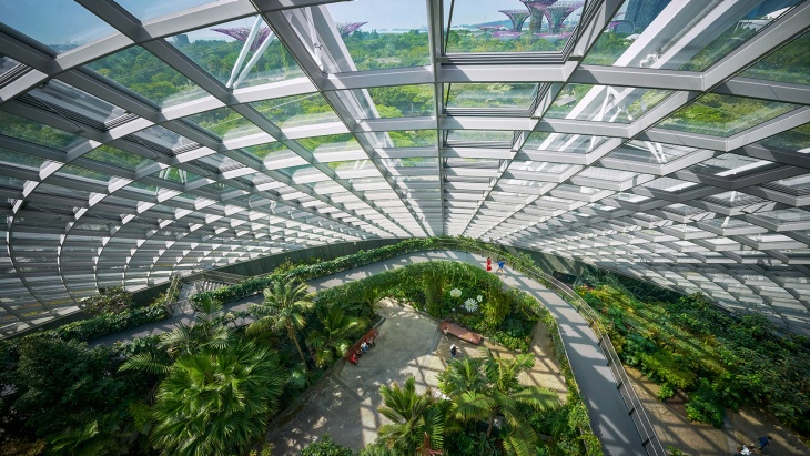 Grünanlagen und nachhaltige Gebäude in Singapur