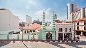 Außenfassade von Masjid Jamae (Chulia)