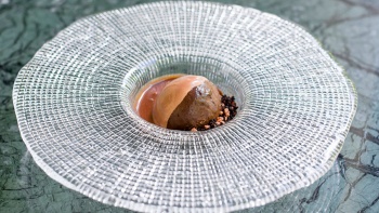 A dessert served at Candlenut, the world’s only Michelin-starred Peranakan restaurant.