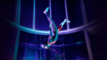 World’s fastest flyer, Kyra Poh strutting her move in the iFly tunnel