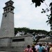 Tour group observing the Lim Bo Seng Memorial