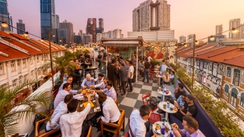 Rooftop view at Potato Head Singapore