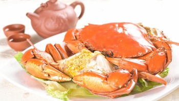 Cold crab dish from Di Wei Teochew Restaurant. 
