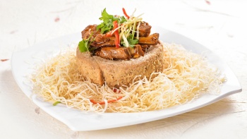 A dish from Di Wei Teochew Restaurant.