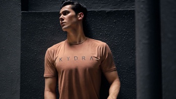 Male model in Kydra sportswear.