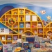 Frontal shot of the many book shelves filled with children books at My Greatest Child