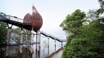 The Observation Pod at Sungei Buloh Wetland Reserve. 