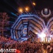 Wide angled shot of a massive crowd at Ultra Singapore against a brightly-lit backdrop 