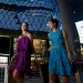 Two ladies shopping outside ION Orchard.