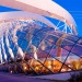 Tampilan eksterior Flower Dome di Gardens by the Bay.