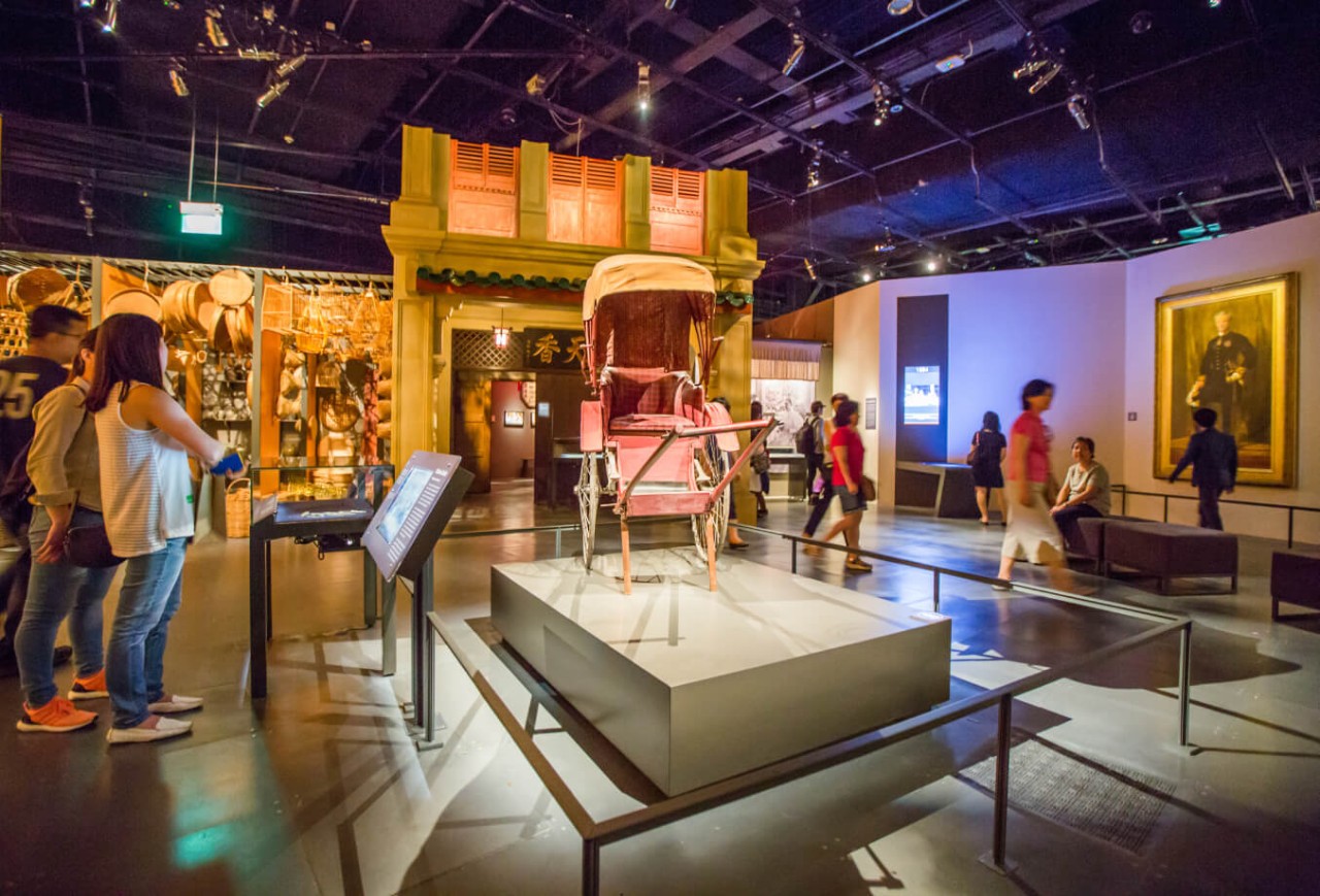 Historical art exhibition in National Museum of Singapore