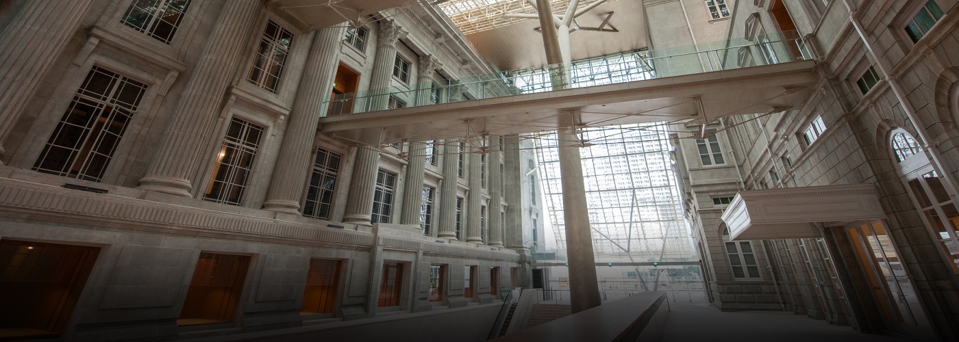 Struktur interior National Gallery Singapore 