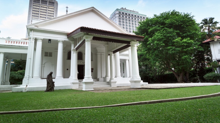 Façade of the Armenian Church in Singapore