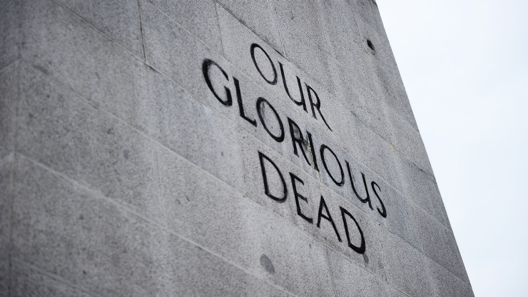 Foto close up monumen The Cenotaph