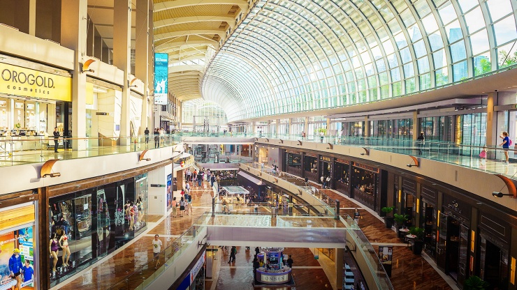 Interior The Shoppes di Marina Bay Sands<sup>®</sup>