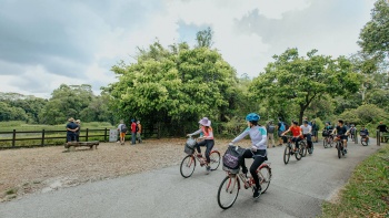 Pemandangan dari Puaka Hill di Pulau Ubin