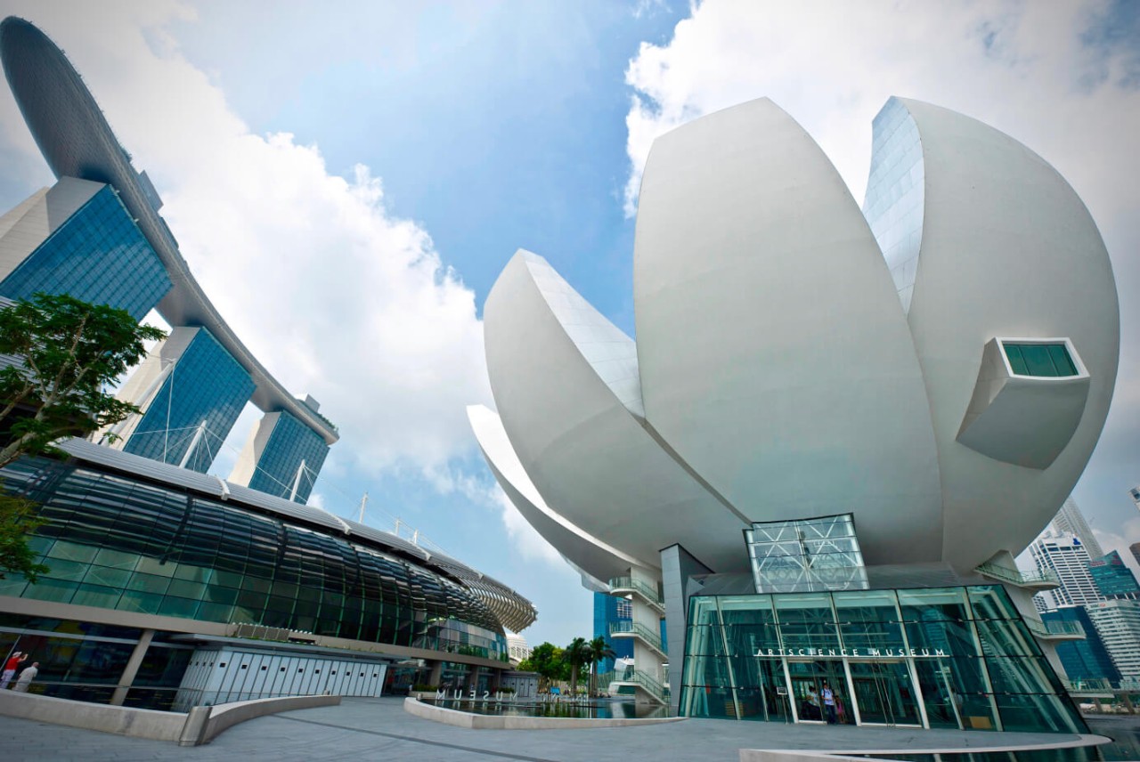 Marina Bay Sands view from the street