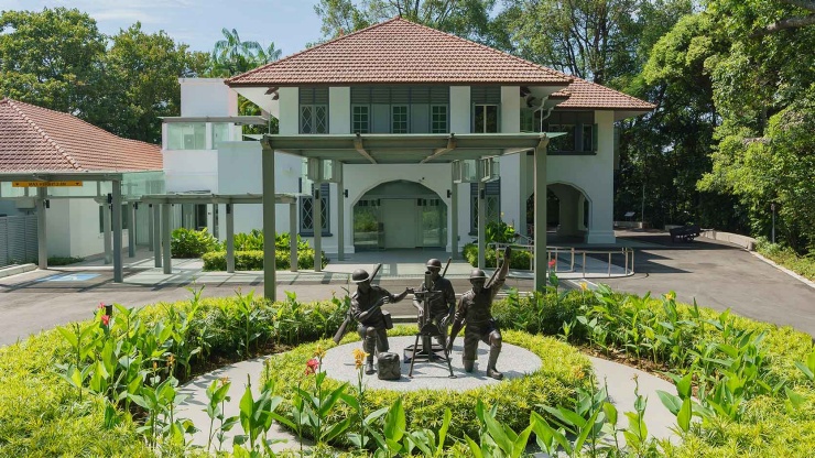Exterior of the Bukit Chandu restored colonial bungalow
