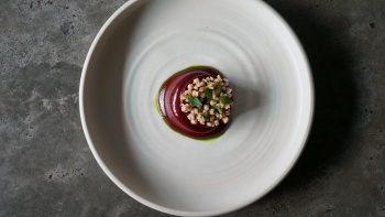 A beetroot dish by Meta Singapore