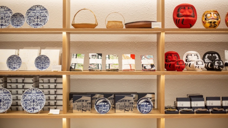 A display of goods at Supermama store