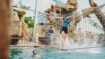 People playing at Adventure Cove waterpark