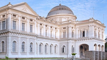 Exterior of National Museum of Singapore at daylight