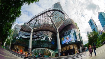 The exterior façade of ION Orchard