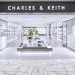 ด้านหน้าร้าน CHARLES & KEITH ที่ Changi Airport อาคารผู้โดยสาร 1 (พื้นที่สำหรับผู้โดยสารเปลี่ยนเครื่อง)