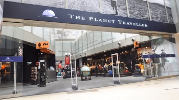 ทางเข้า The Planet Traveller ที่ Changi Airport อาคารผู้โดยสาร 3