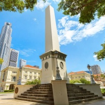 อนุสาวรีย์ของ Dalhousie Obelisk ในย่าน Civic District ของสิงคโปร์