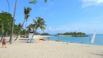 ชายหาดที่เกาะ Sentosa