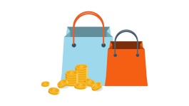 Illustration of shopping bags