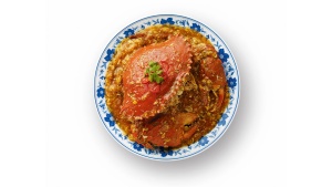 Một đĩa cua sốt ớt