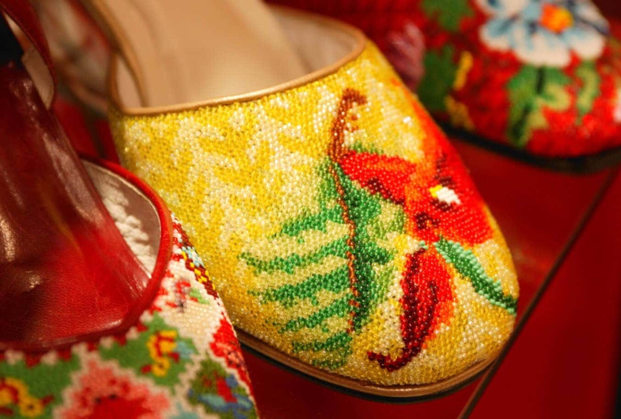 Handcrafted Footwears in Peranakan Museum
