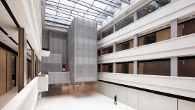 Hình chụp góc rộng không gian bên trong của National Design Centre (NDC)