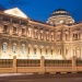 The façade of National Museum of Singapore at night