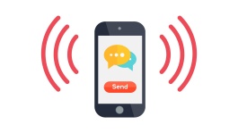 Hình minh họa chiếc điện thoại di động kết nối Wi-Fi